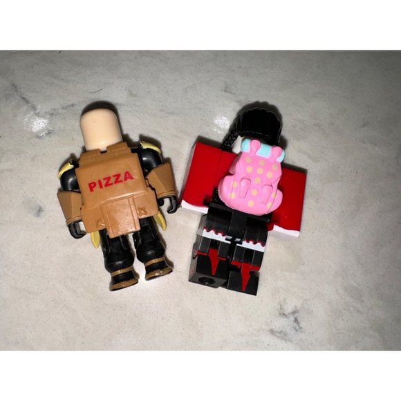 Two ROBLOX Figures - Pizza Warrior & Enchanted Academy Series 7 Voo Doo Doll - Picture 2 of 2